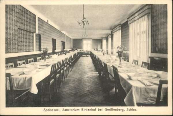 Greiffenberg Schlesien Speisesaal Sanatorium Bikenhof