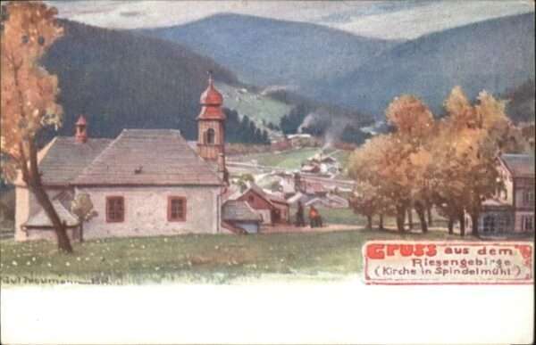 Spindelmuehle Riesengebirge Spindelmühle Kirche Künstler Neumann *