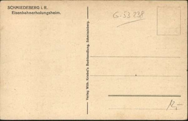 Schmiedeberg Riesengebirge Niederschlesi Schmiedeberg Eisenbahnerholungsheim – Bild 2