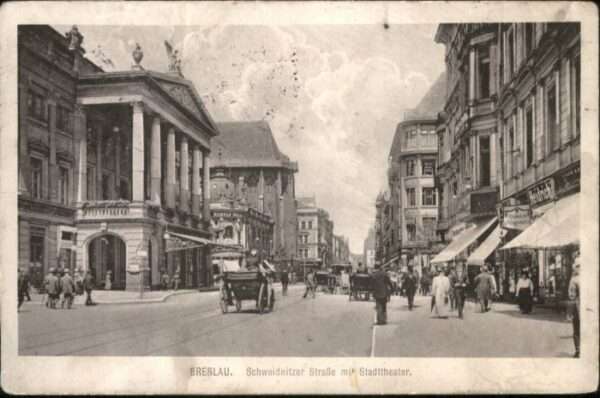 Breslau Niederschlesien Breslau Schweidnitzer Strasse Theater