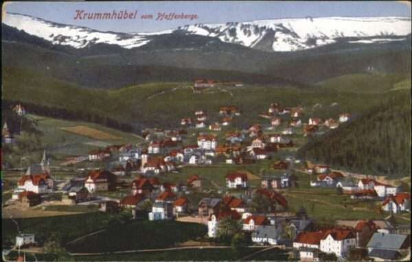 Krummhuebel Riesengebirge Krummhübel vom Pfaffenberge