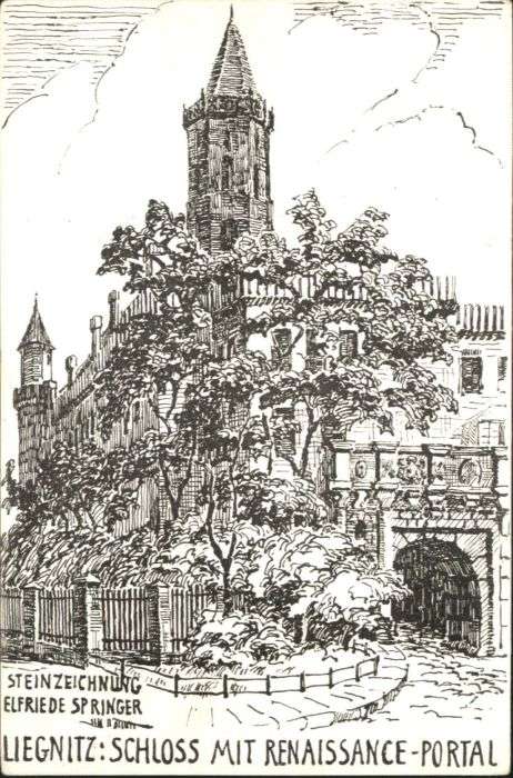 Liegnitz Legnica Liegnitz Schloss Künstler Elfriede Spri