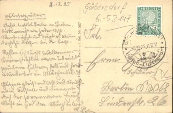 Goerbersdorf Schlesien Görbersdorf Försterei x – Bild 2