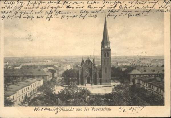 Oberfurt [Stempelabschlag]Fliegeraufnahme