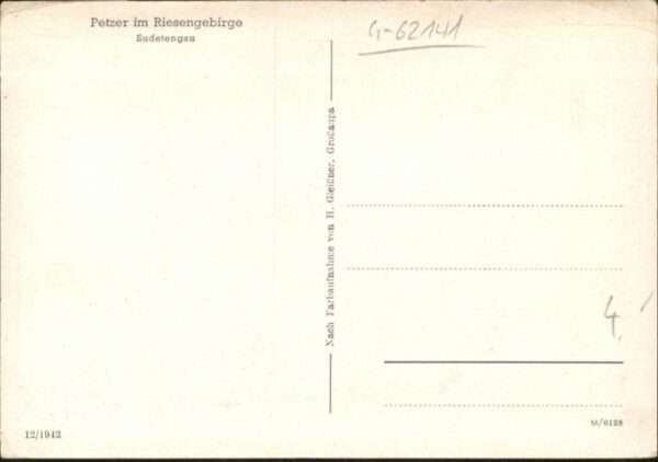 Petzer Tschechien Petzer Sudetengau – Bild 2