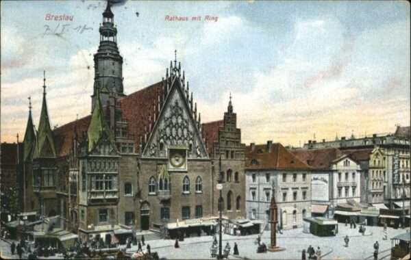 Breslau Niederschlesien Breslau Rathaus Ring