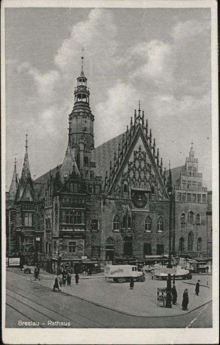 Breslau Niederschlesien Breslau Rathaus