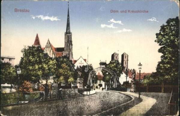 Breslau Niederschlesien Breslau Dom Kreuz Kirche