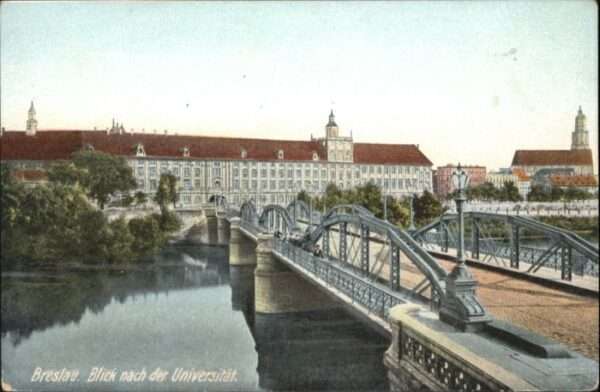 Breslau Niederschlesien Breslau Universität Brücke *