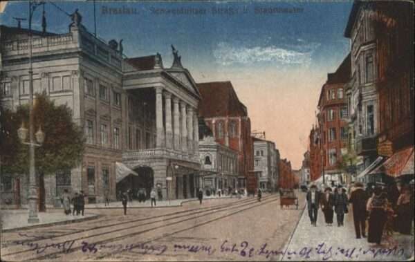 Breslau Niederschlesien Breslau Schweidnitzer Strasse Stadtthea