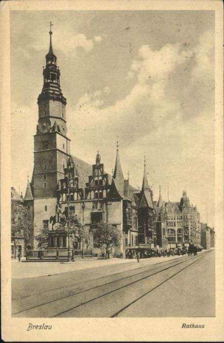 Breslau Niederschlesien Breslau Rathaus
