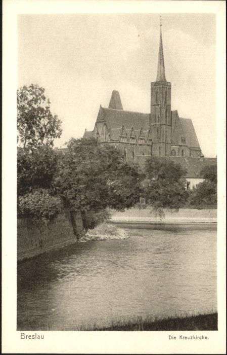 Breslau Niederschlesien Breslau Kreuz Kirche