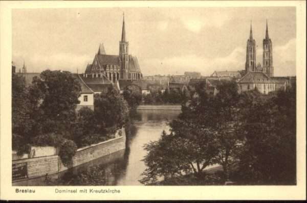 Breslau Niederschlesien Breslau Dominsel Kreuz Kirche