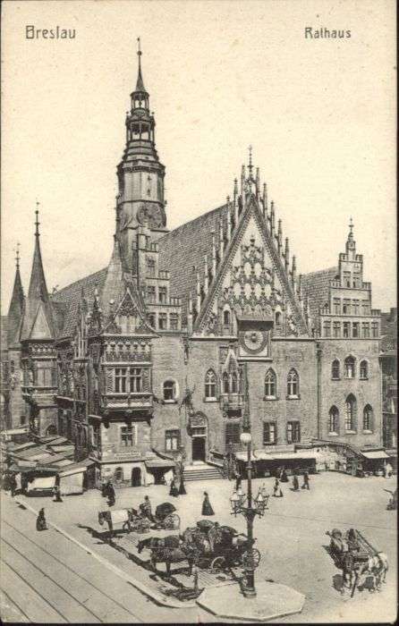 Breslau Niederschlesien Breslau Rathaus