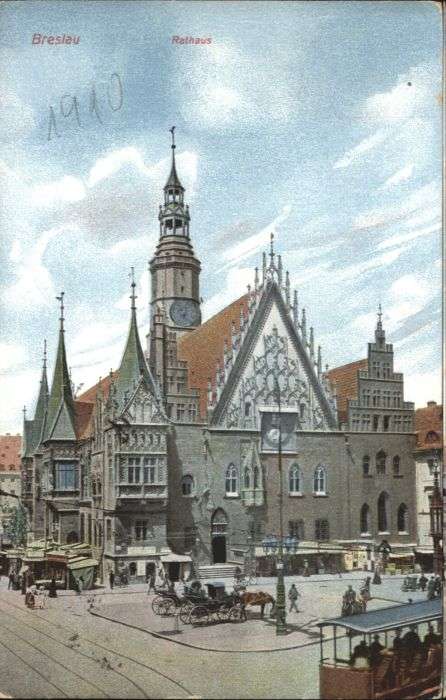 Breslau Niederschlesien Breslau Rathaus