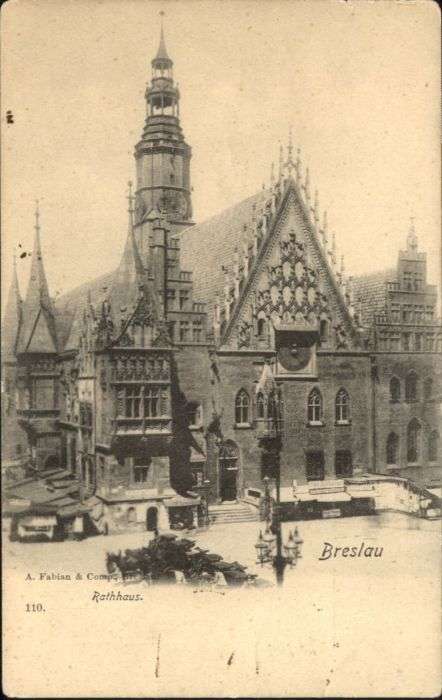 Breslau Niederschlesien Breslau Rathaus
