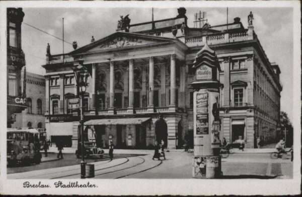 Breslau Niederschlesien Breslau Stadttheater Cafe