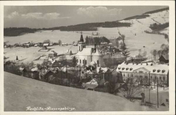 Rochlitz Iser Tschechien Rochlitz Riesengebirge Kirche Winter