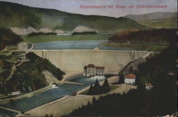 Mauer Riesengebirge Bobertalsperre Elektrizitätswerk