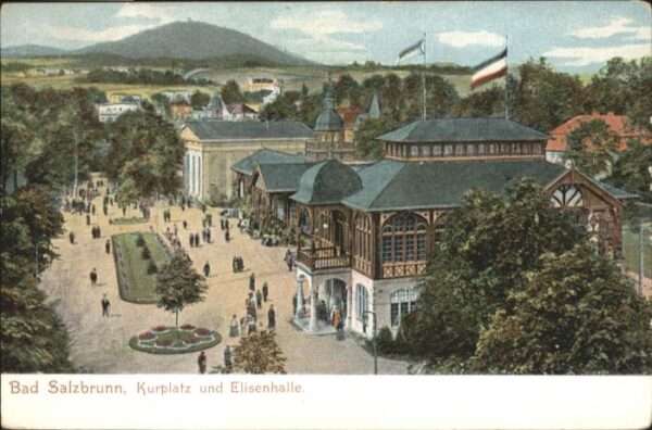 Bad Salzbrunn Szczawno-Zdroj Bad Salzbrunn Kurplatz Elisenhalle