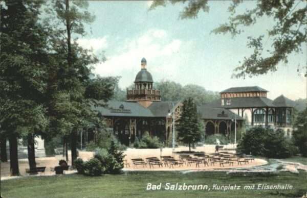 Bad Salzbrunn Szczawno-Zdroj Bad Salzbrunn Kurplatz Elisenhalle