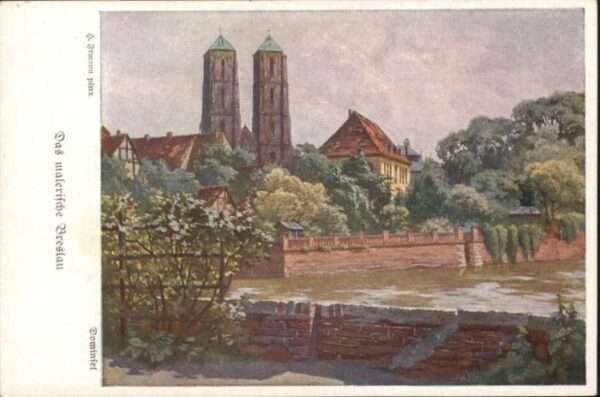 Breslau Niederschlesien Breslau Dominsel Künstler Irmann