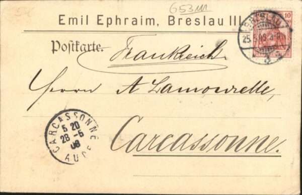 Breslau Niederschlesien Breslau [Stempelabschlag] – Bild 2