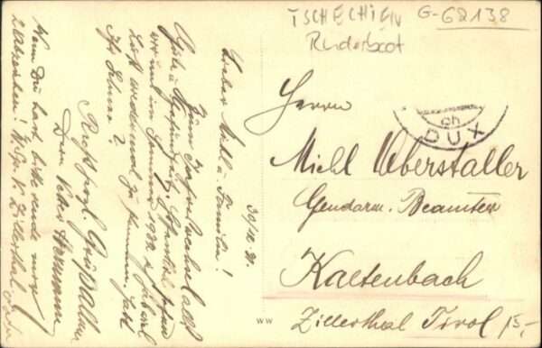 Dux Sudeten [Stempelabschlag] Ruderboot – Bild 2