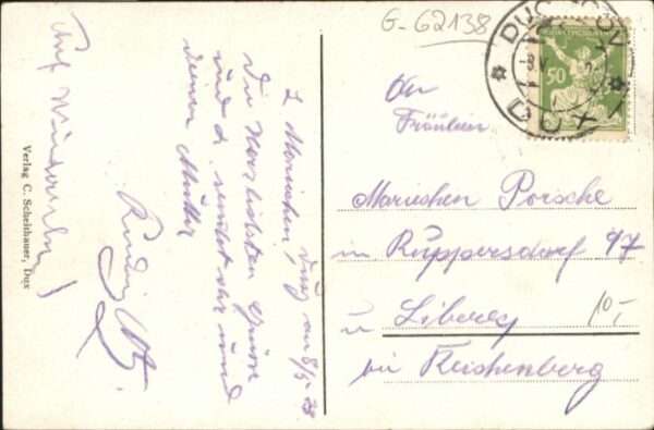 Dux Sudeten Villenviertel Kirche Schule – Bild 2