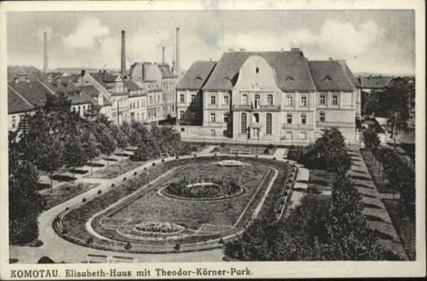 Komotau Elisabethen-Haus Theodor-Körner-Park