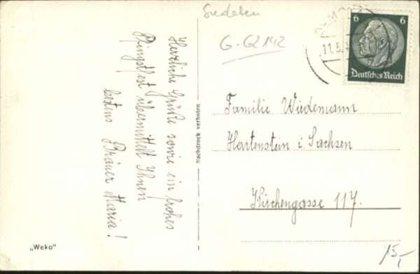 Komotau Langemarkstrasse Elisabeth-Haus Theodor – Bild 2