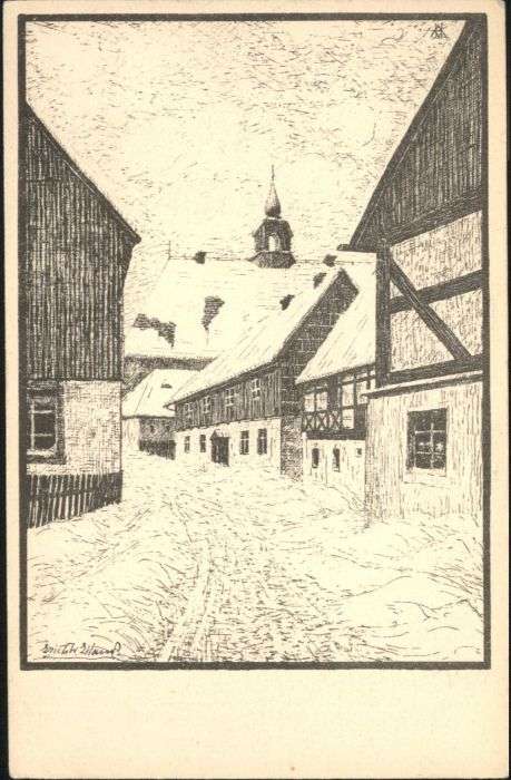 Katharinaberg Boehmen ünstler Erich W. Eiland *