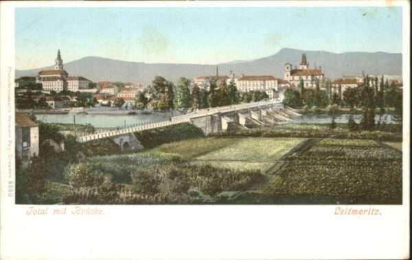 Leitmeritz Litomerice Nordboehmen Leitmeritz Brücke