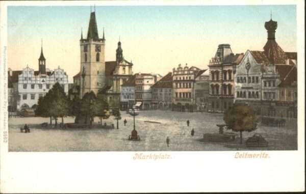 Leitmeritz Litomerice Nordboehmen Leitmeritz Marktplatz