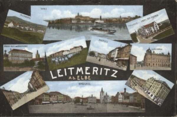 Leitmeritz Litomerice Nordboehmen Leitmeritz Elbe Ringplatz Villenviertel
