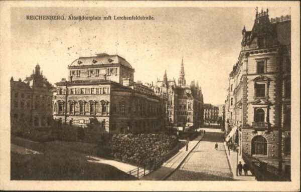 Reichenberg Liberec Boehmen Altstädterplatz Lerchenfeldstrasse