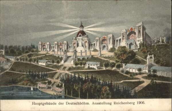 Reichenberg Liberec Boehmen Deutschböhmische Ausstellung Hauptgebäu