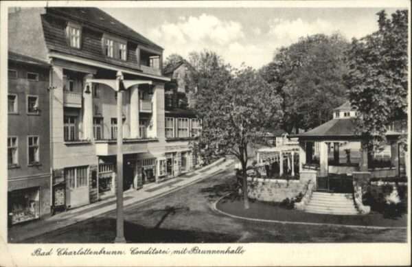 Bad Charlottenbrunn Konditorei Brunnenhalle Cafe