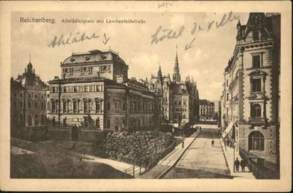 Reichenberg Liberec Boehmen Altstädterplatz Lerchenfeldstrasse