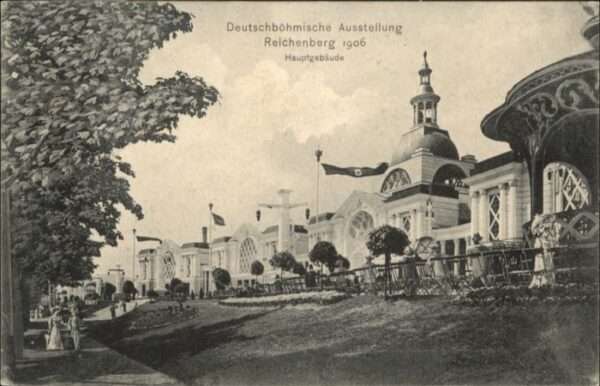 Reichenberg Liberec Boehmen Deutschböhmische Ausstellung Hauptgebäu