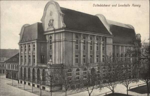 Aussig Tschechien Aussig Bücherei Lesehalle