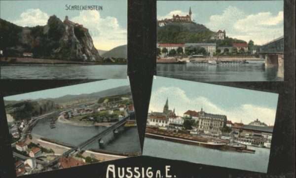 Aussig Tschechien Aussig Elbe Schreckenstein Schiff