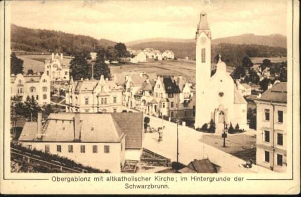 Obergablonz Kirche Schwarzbrunn