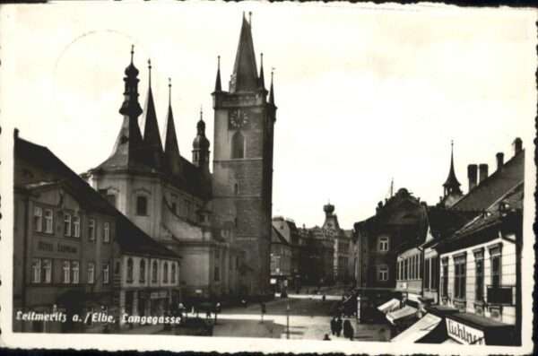 Leitmeritz Litomerice Nordboehmen Leitmeritz Langegasse Kirche