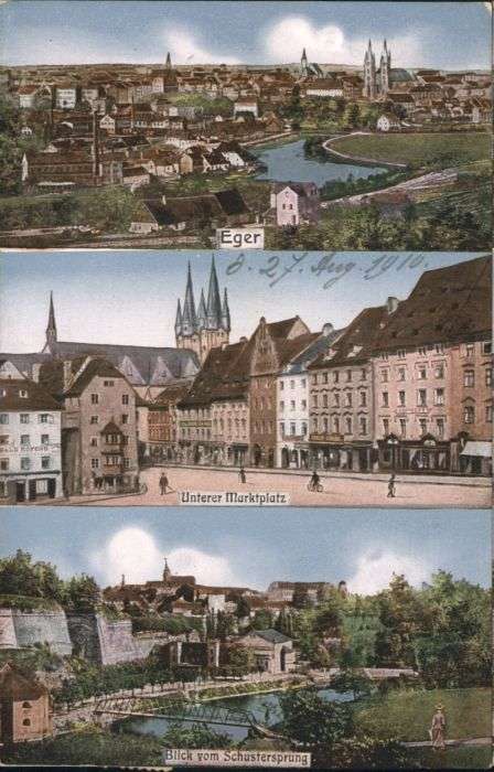 Eger Cheb Tschechien Eger Marktplatz Brücke