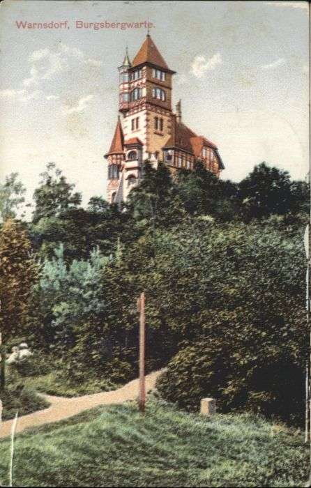Warnsdorf Varnsdorf Boehmen Warnsdorf Burgsbergwarte