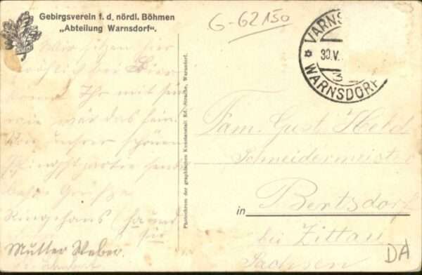 Warnsdorf Varnsdorf Boehmen Warnsdorf Burgsbergwarte – Bild 2
