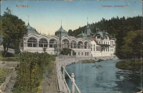 Karlsbad Eger Cafesalon Kaiserpark