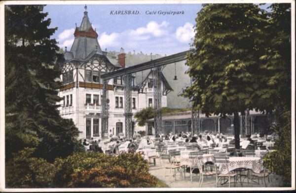 Karlsbad Eger Cafe Geysirpark