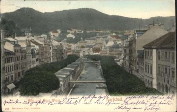 Karlsbad Eger Alte Neue Wiese Brücke